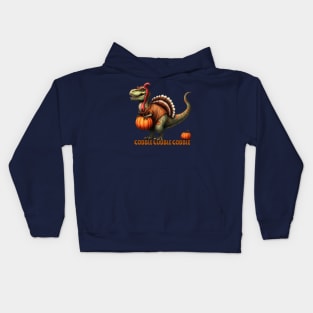 Thanksgiving Dinosaur Gobble Gobble Gobble Kids Hoodie